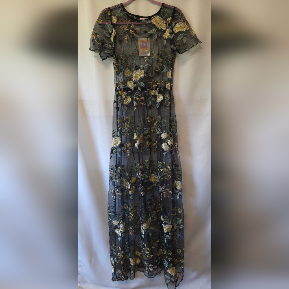 Floral Sheer Maxi Dress